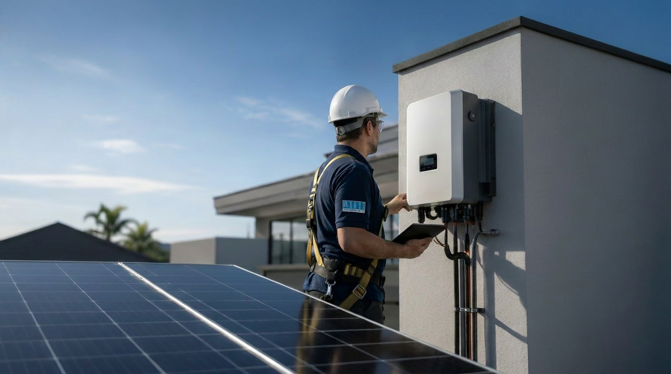 Inspeção preventiva em sistema fotovoltaico